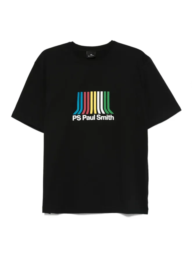 PS Paul Smith PS Paul Smith マルチストライプ ロゴ Tシャツの商品画像