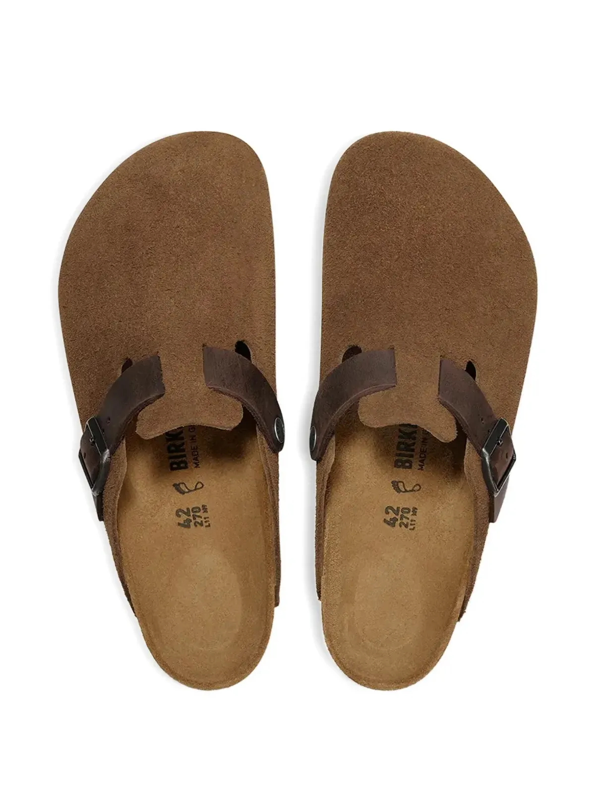 Birkenstock スエードバックルクロッグ - 画像3