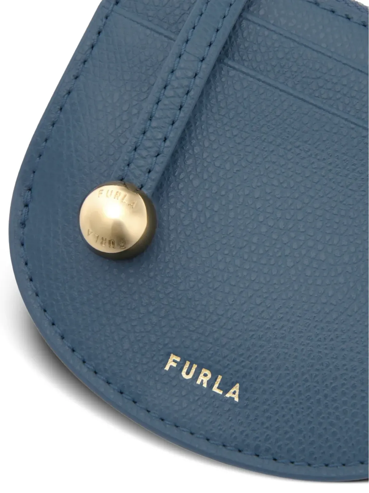 Furla ローラ ハーフムーン レザー カードホルダー ブルー - 画像2