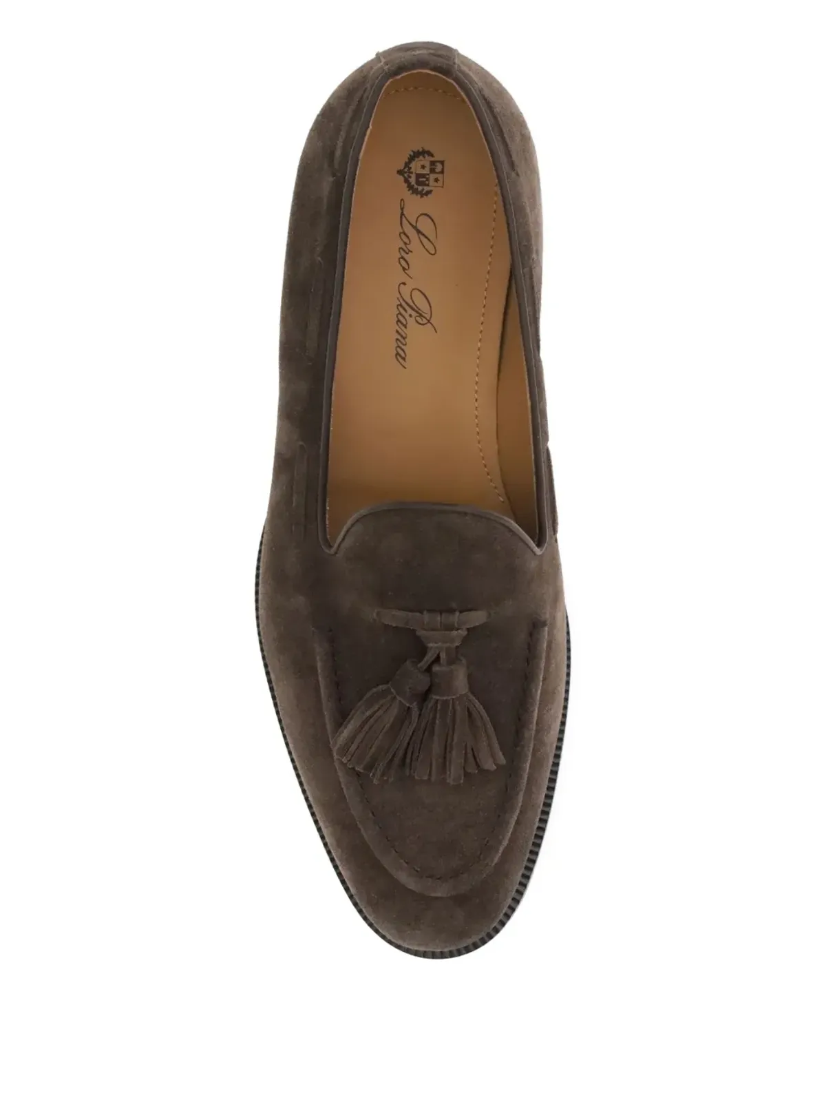 Loro Piana タッセル付きスエードローファー - 画像4