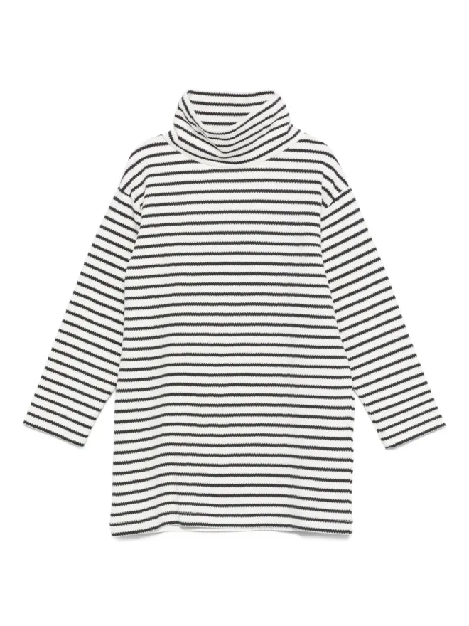 Douuod Kids Douuod Kids ストライプ柄タートルネックドレスの商品画像