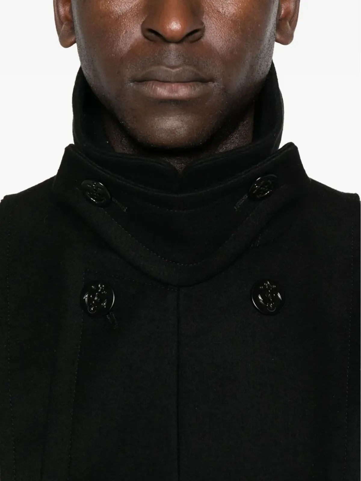 sacai ダブルブレスト ウールジャケット - 画像5