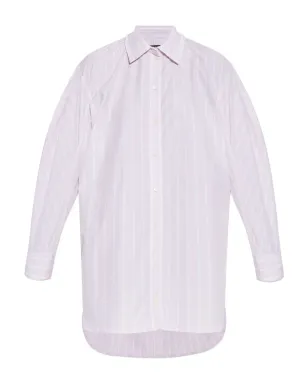 Jacquemus ストライプコットン シャツドレス - ピンク - サムネイル1