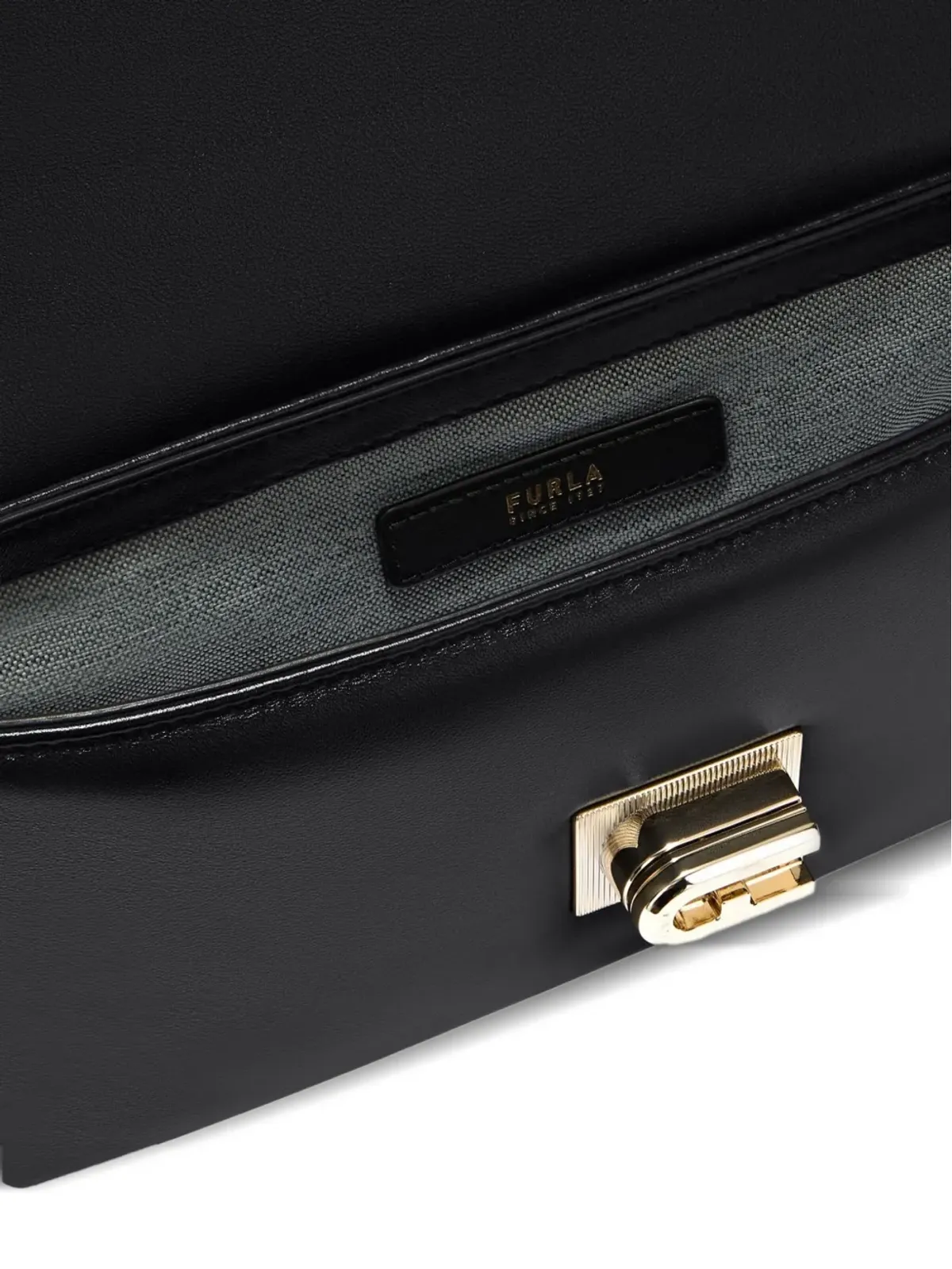 Furla Furla 1927 キルテッドチェーンミニバッグ - ブラック - 画像3