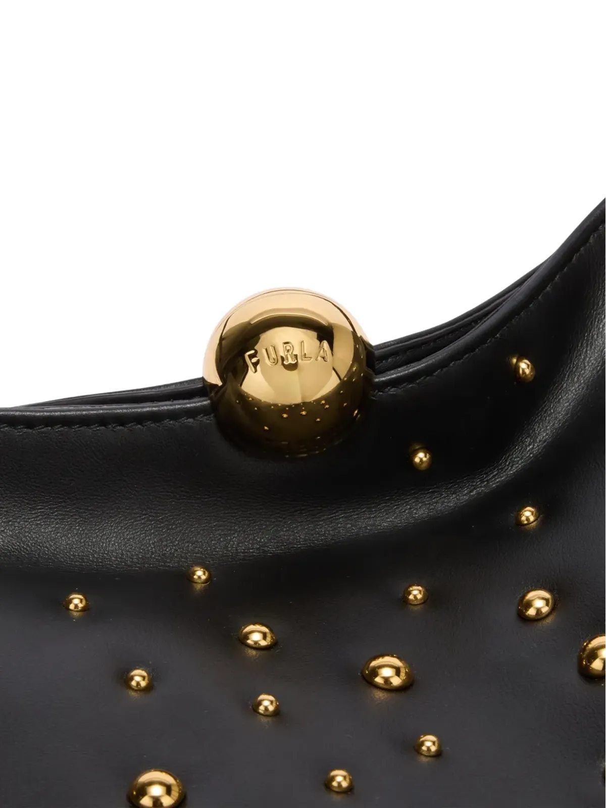 Furla Sfera スタッズ付きショルダーバッグ ブラック - 画像3