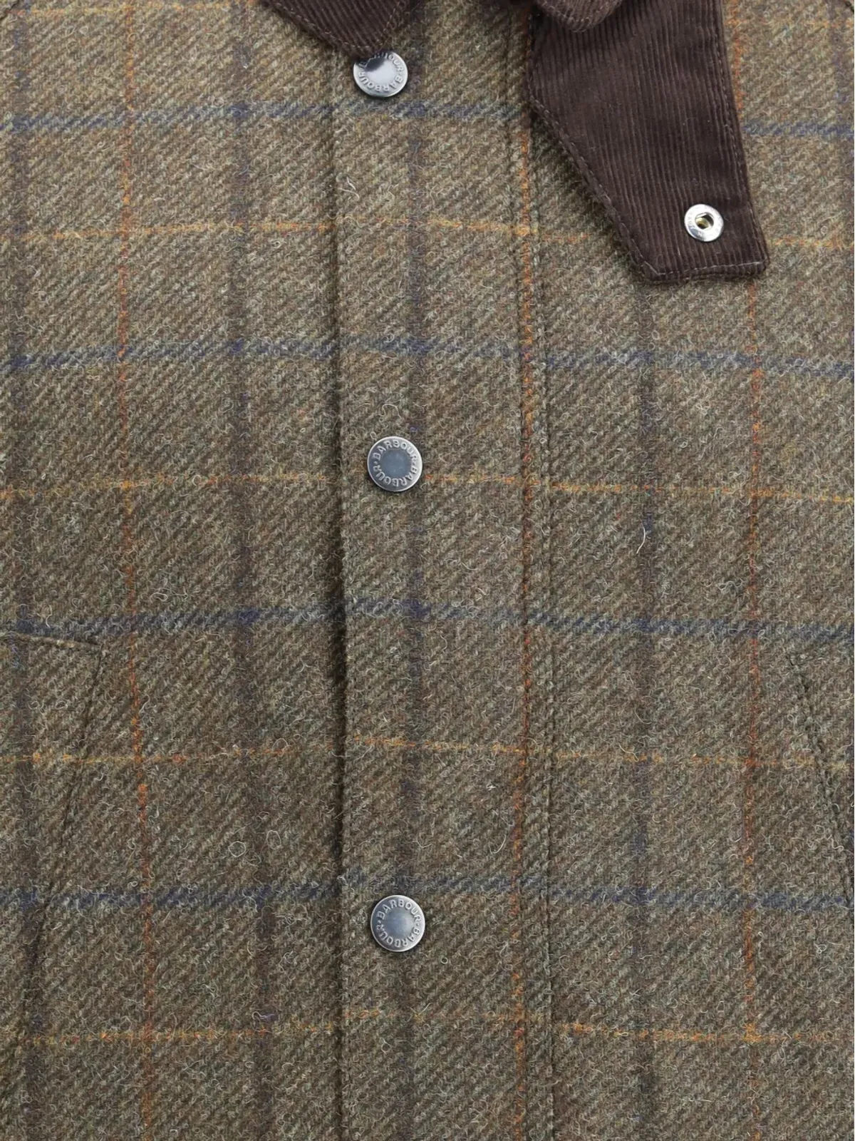 Barbour チェック柄長袖ジャケット - 画像5