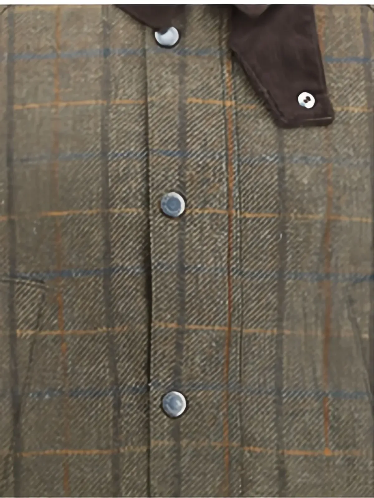 Barbour チェック柄長袖ジャケット - 画像4