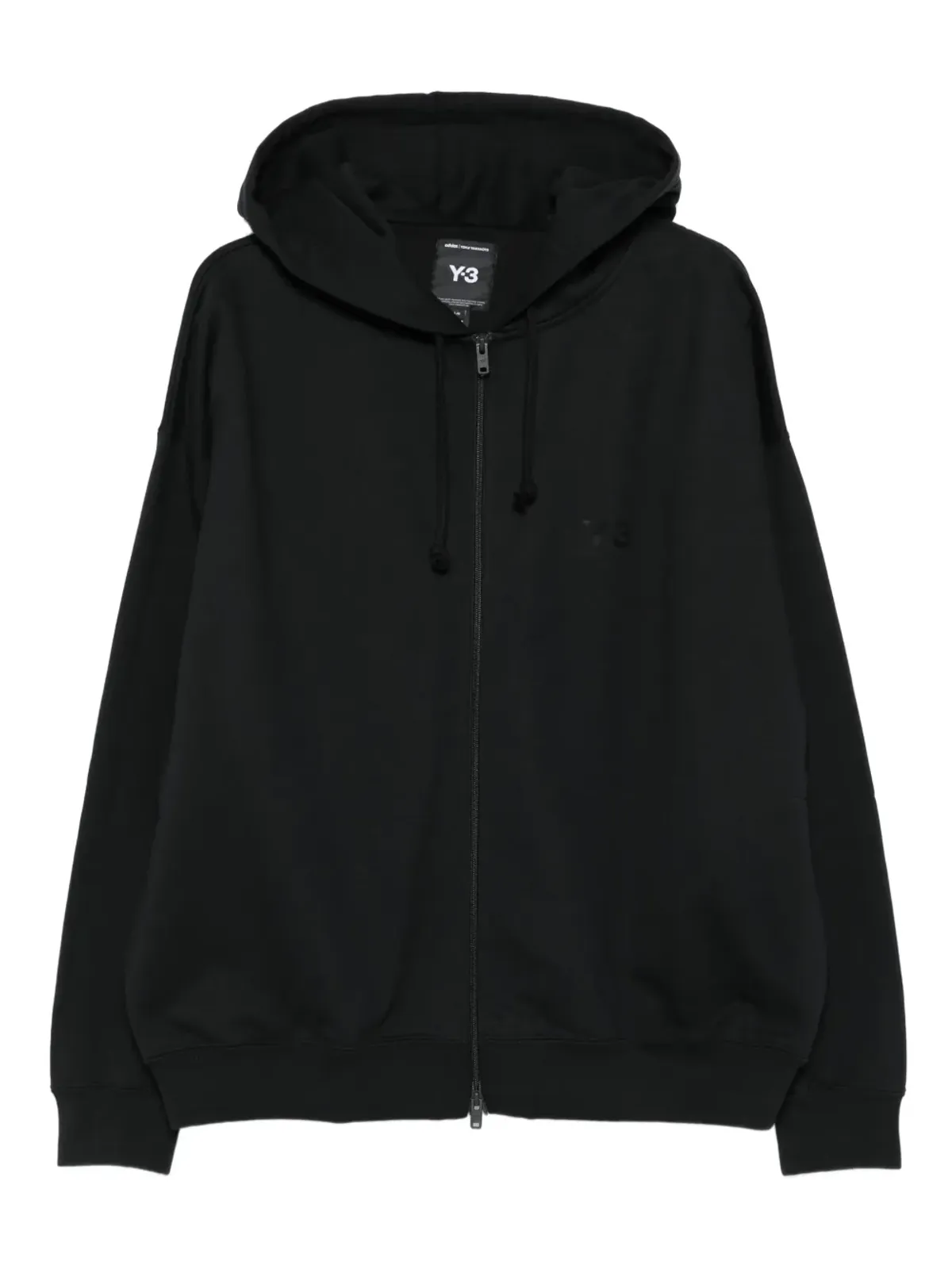 Y-3 ジップアップ ロゴディテール フーディ - 画像1