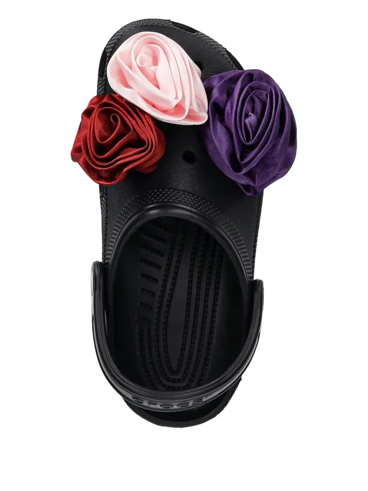 Crocs 花柄アップリケスライド - 画像4