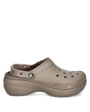 Crocs プラットフォームディテール ホールズスライド - サムネイル1