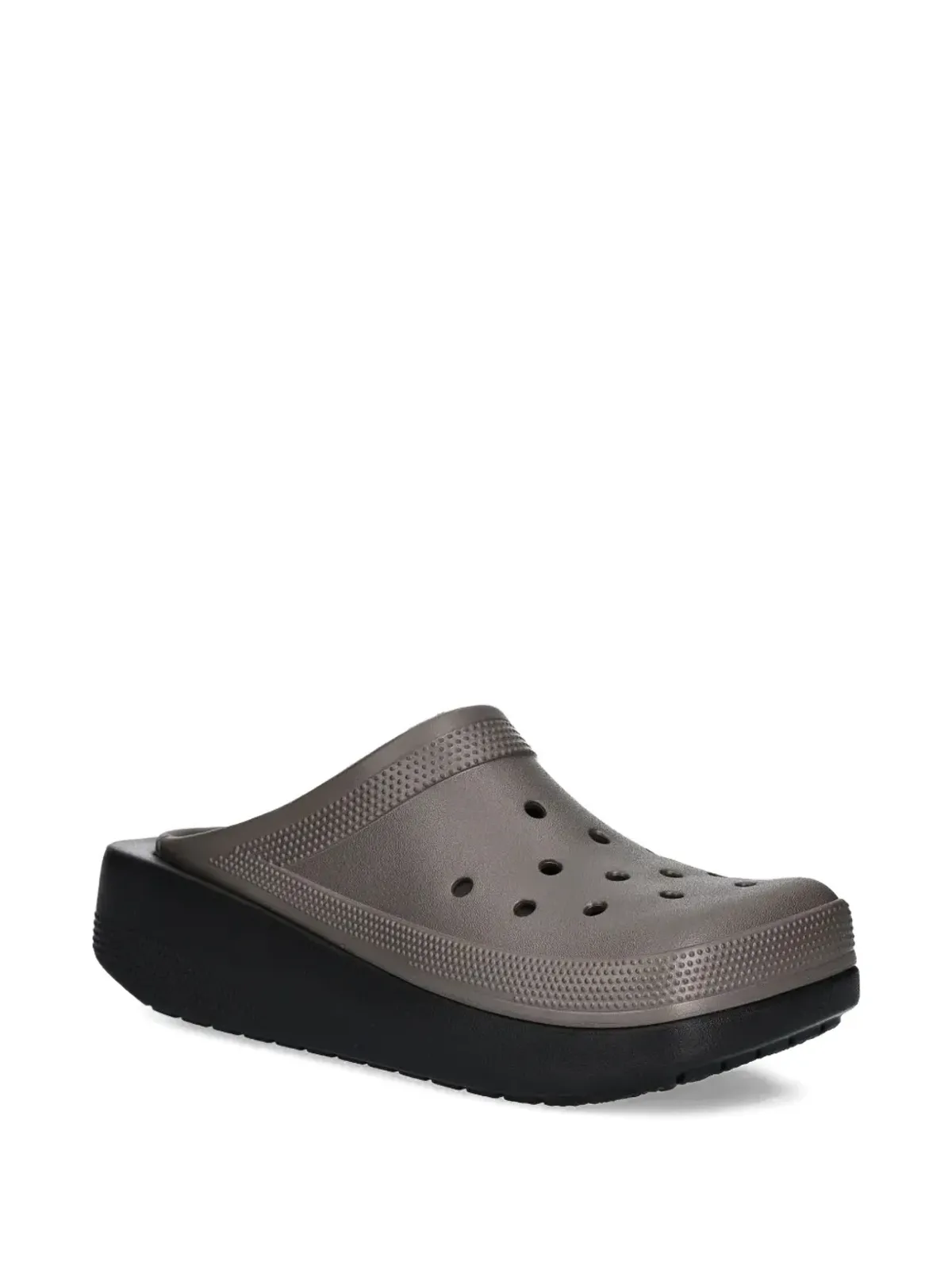 Crocs パンチングプラットフォームスリッパ - グレー - 画像2