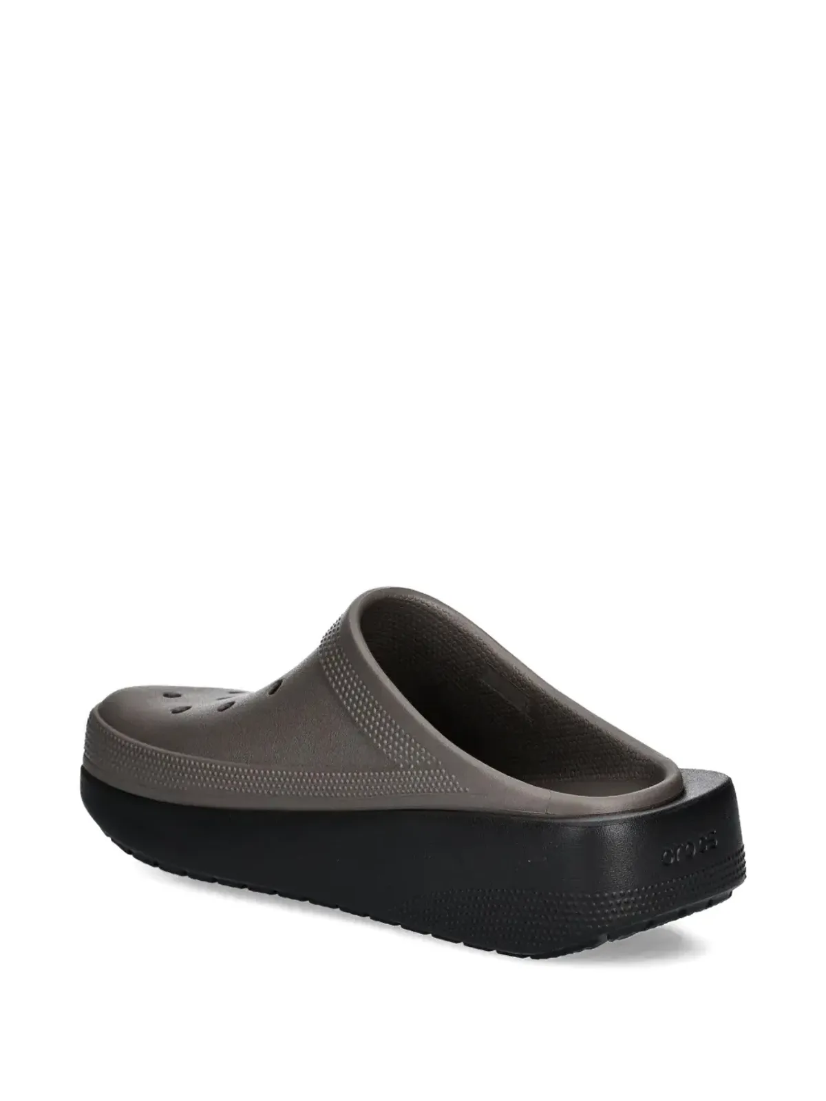Crocs パンチングプラットフォームスリッパ - グレー - 画像3