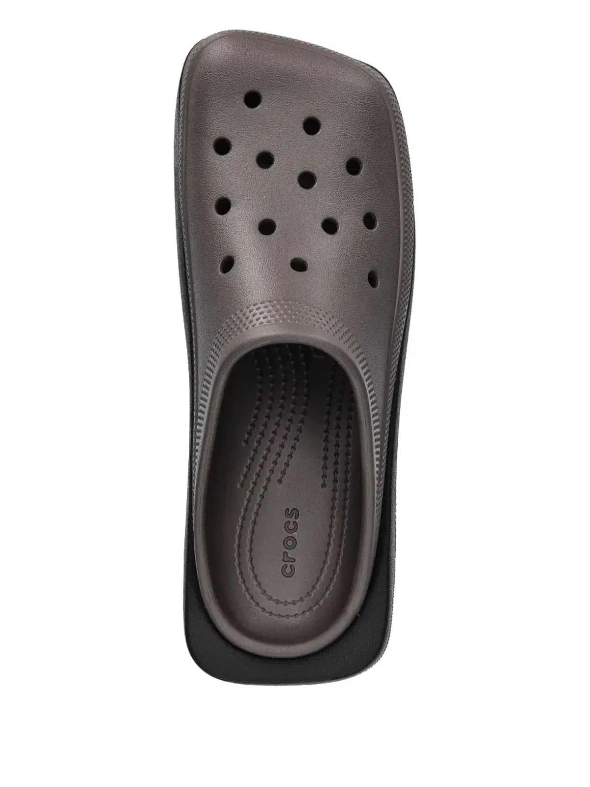 Crocs パンチングプラットフォームスリッパ - グレー - 画像4