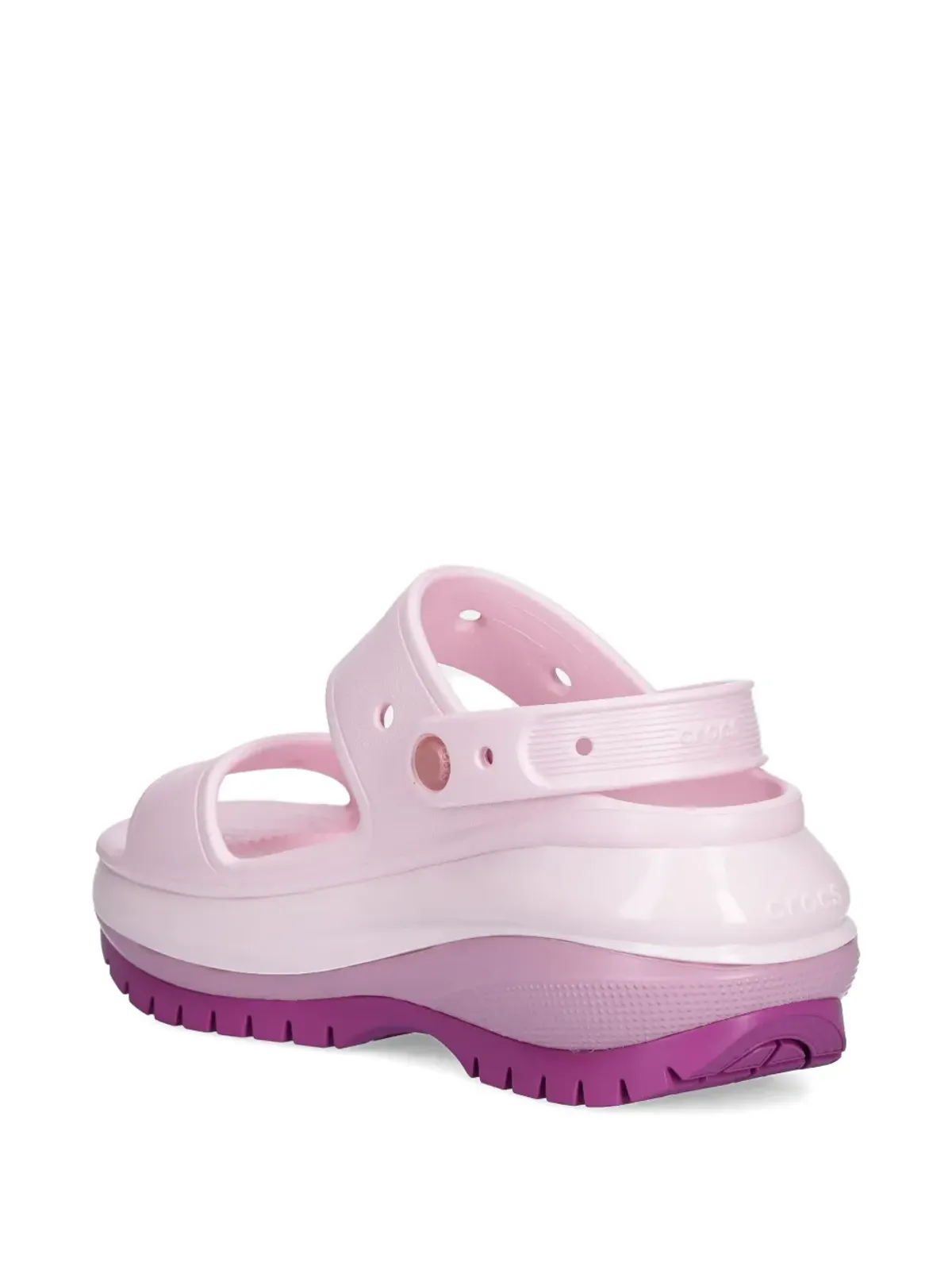 Crocs プラットフォームストラップサンダル - 画像3