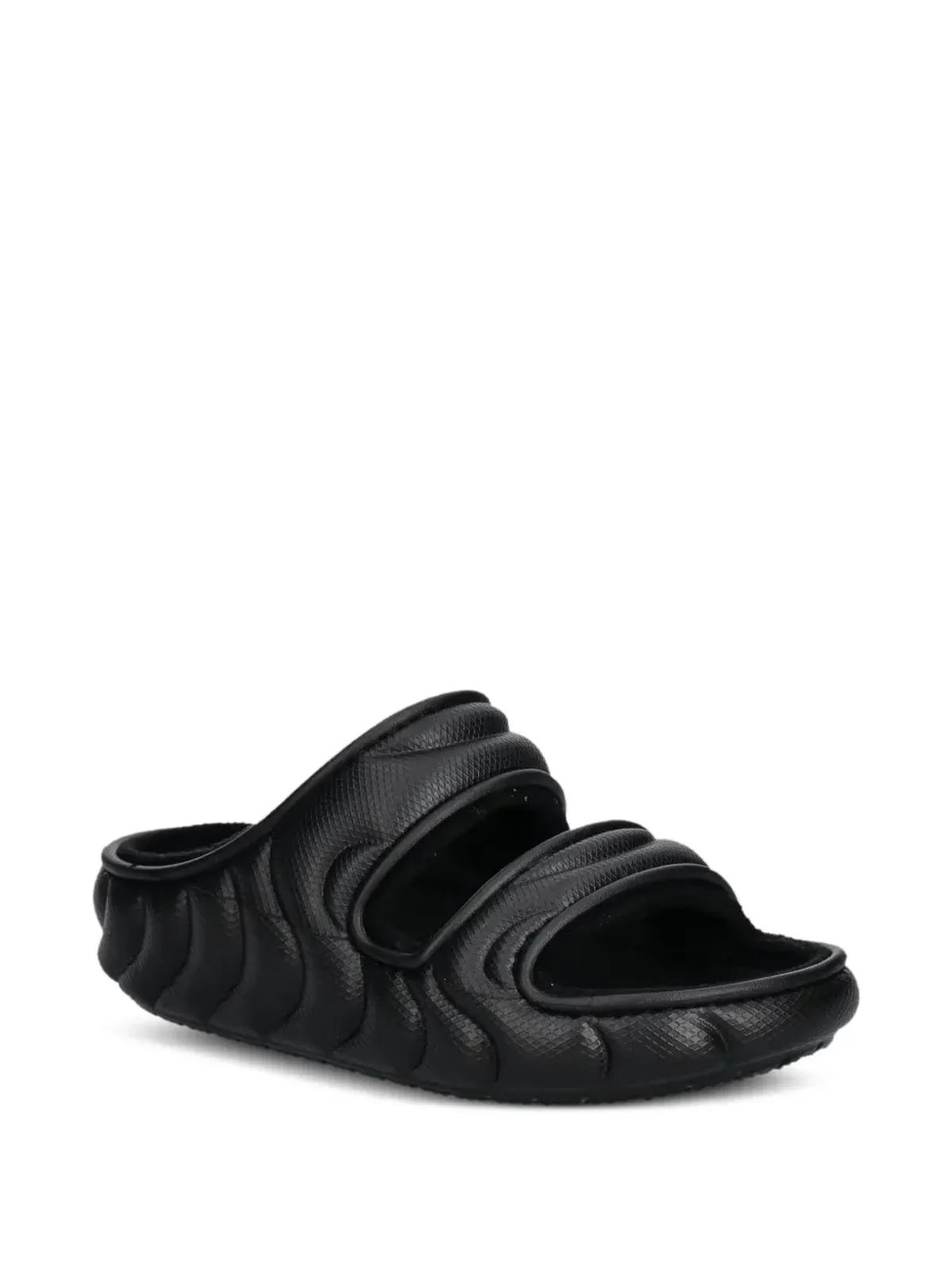Crocs テクスチャードストラップスライド - 画像2