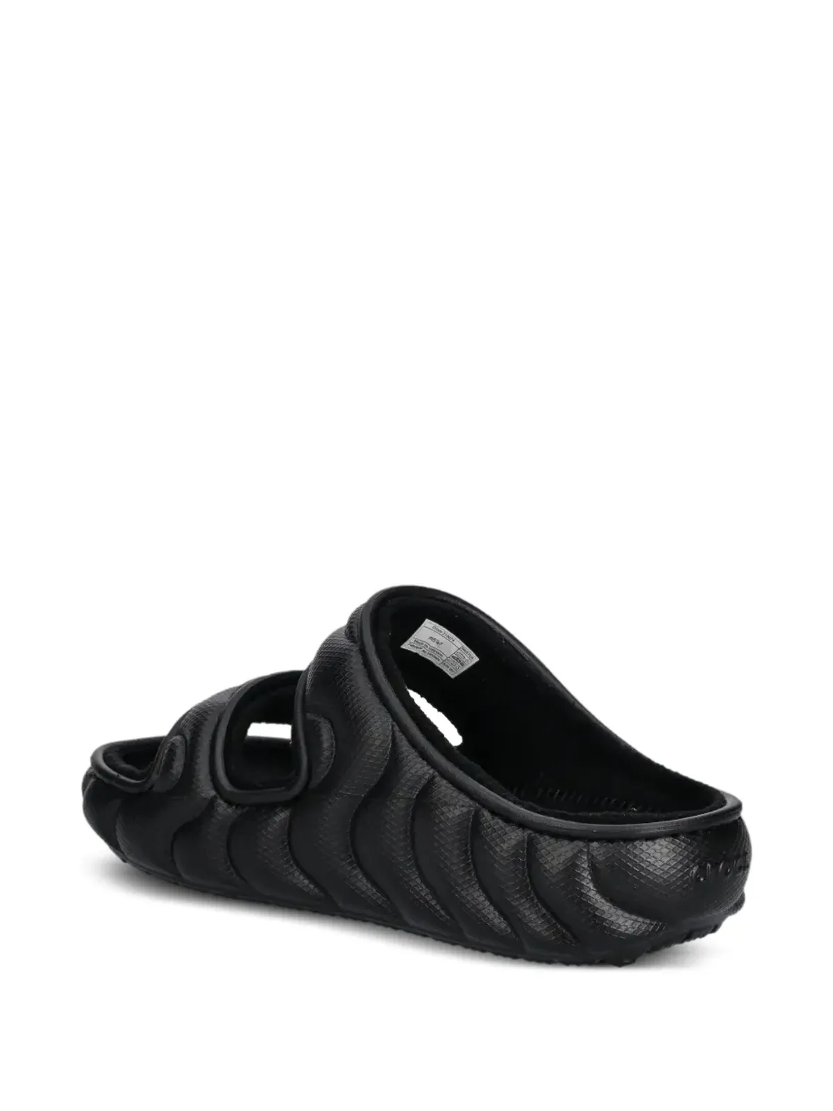 Crocs テクスチャードストラップスライド - 画像3