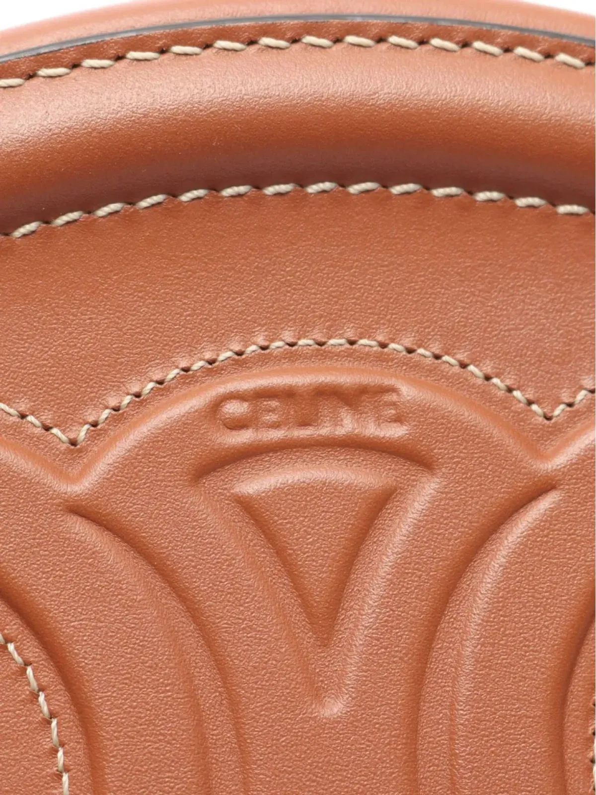 Celine Pre-Owned ミニオーバル Perth Cuill Triomphe ショルダーバッグ - 画像4