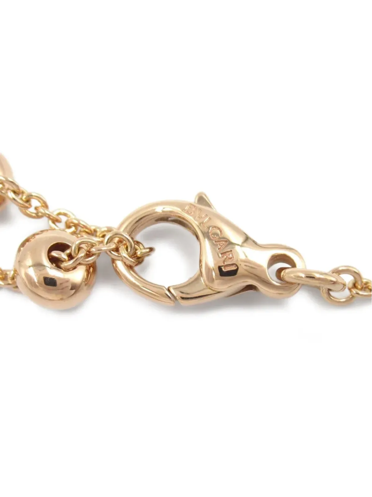 Bvlgari ビンテージ 2010年 18K ローズゴールド B-zero ネックレス ピンク - 画像3
