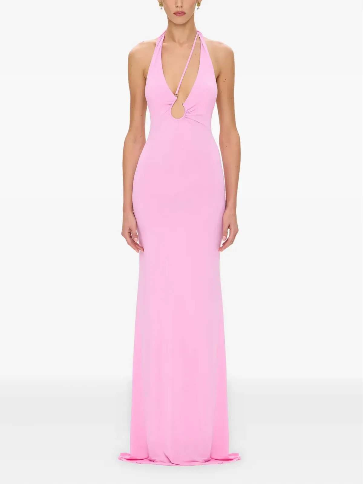 KOROBEYNIKOV ring-detail maxi dress - Pink - 画像2