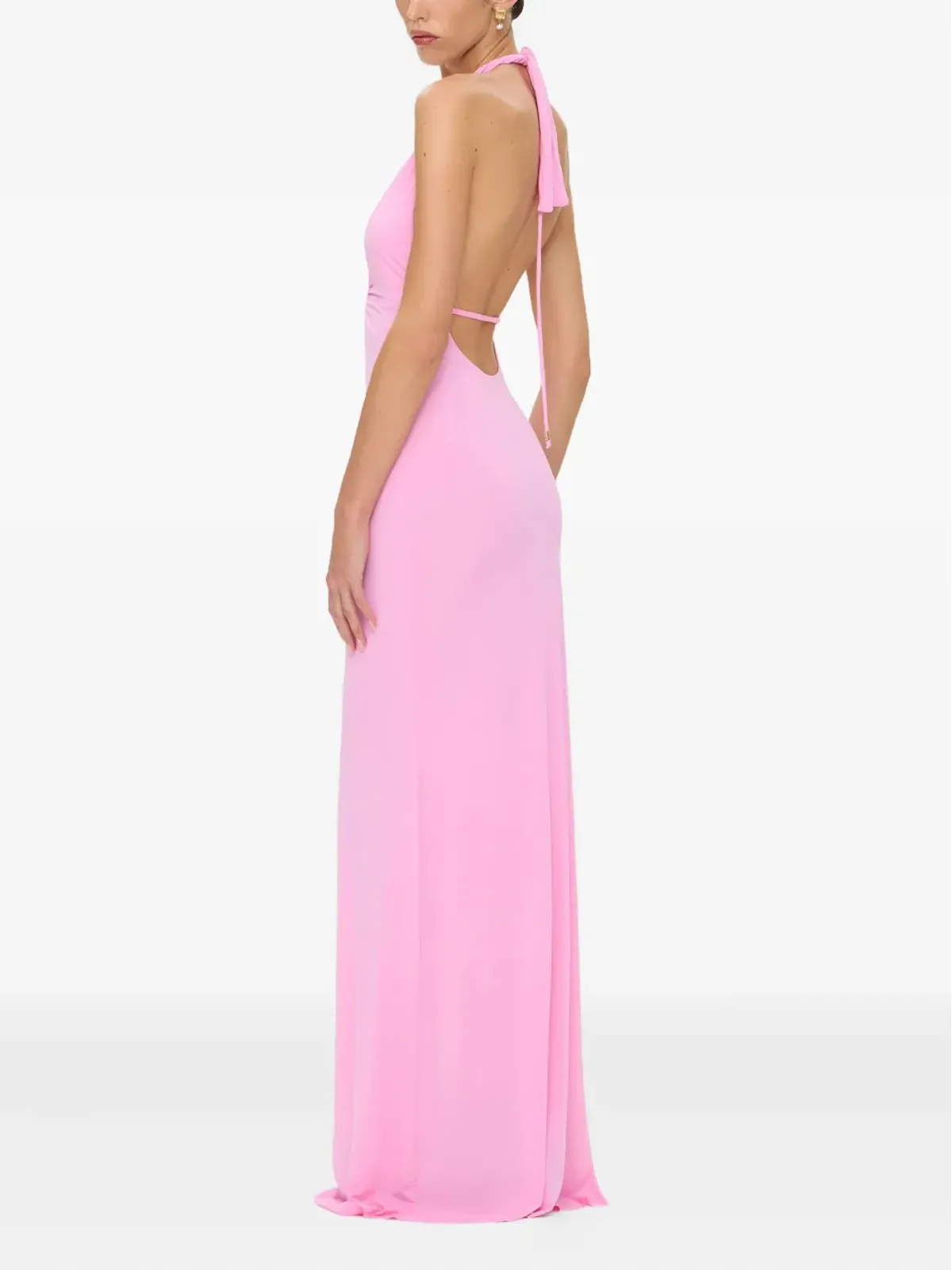 KOROBEYNIKOV ring-detail maxi dress - Pink - 画像3