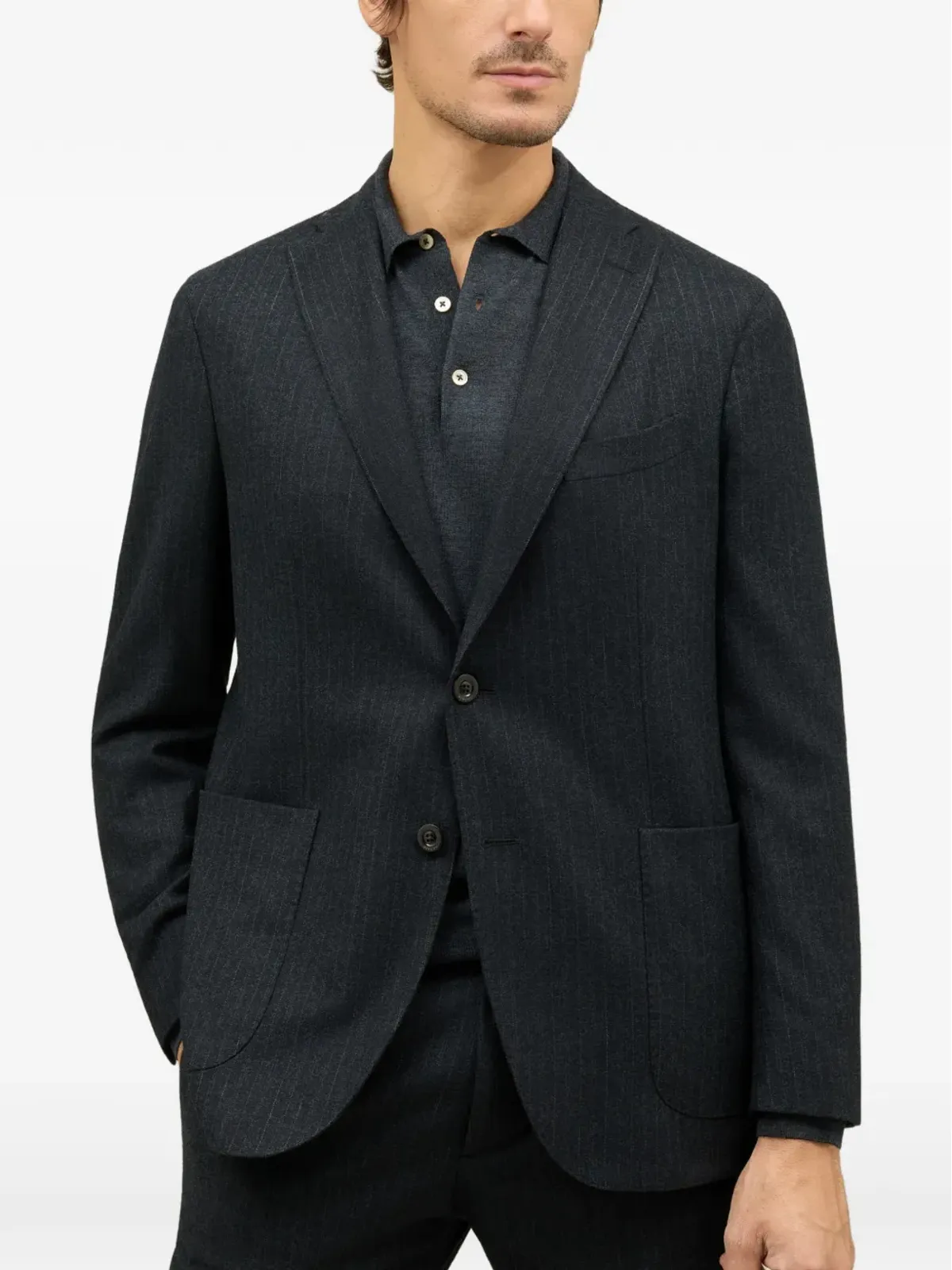Boglioli K-Suit ピンストライプ ポケットスーツ - Grey - 画像4