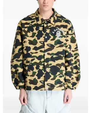 A BATHING APE® ロゴプリント カモフラージュ柄ジャケット - サムネイル3