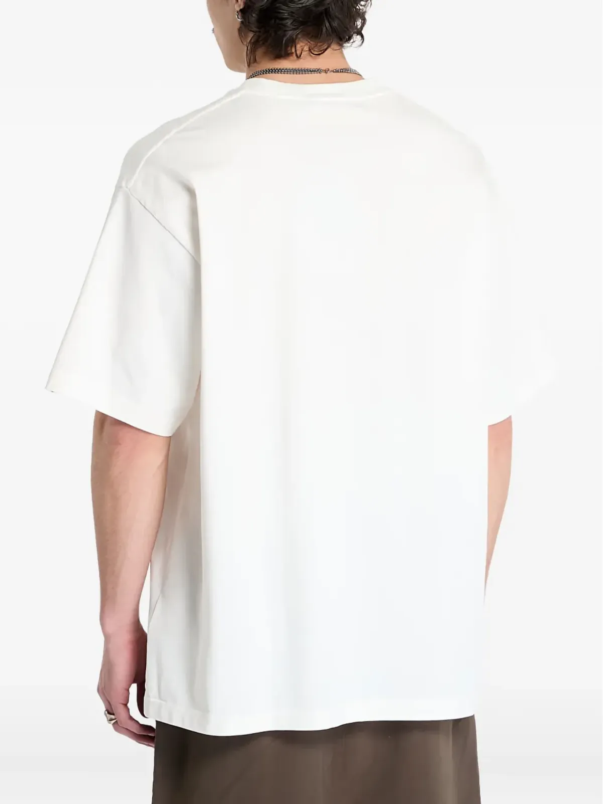 A BATHING APE rhinestone-embellished ape head-print T-shirt - White - 画像3