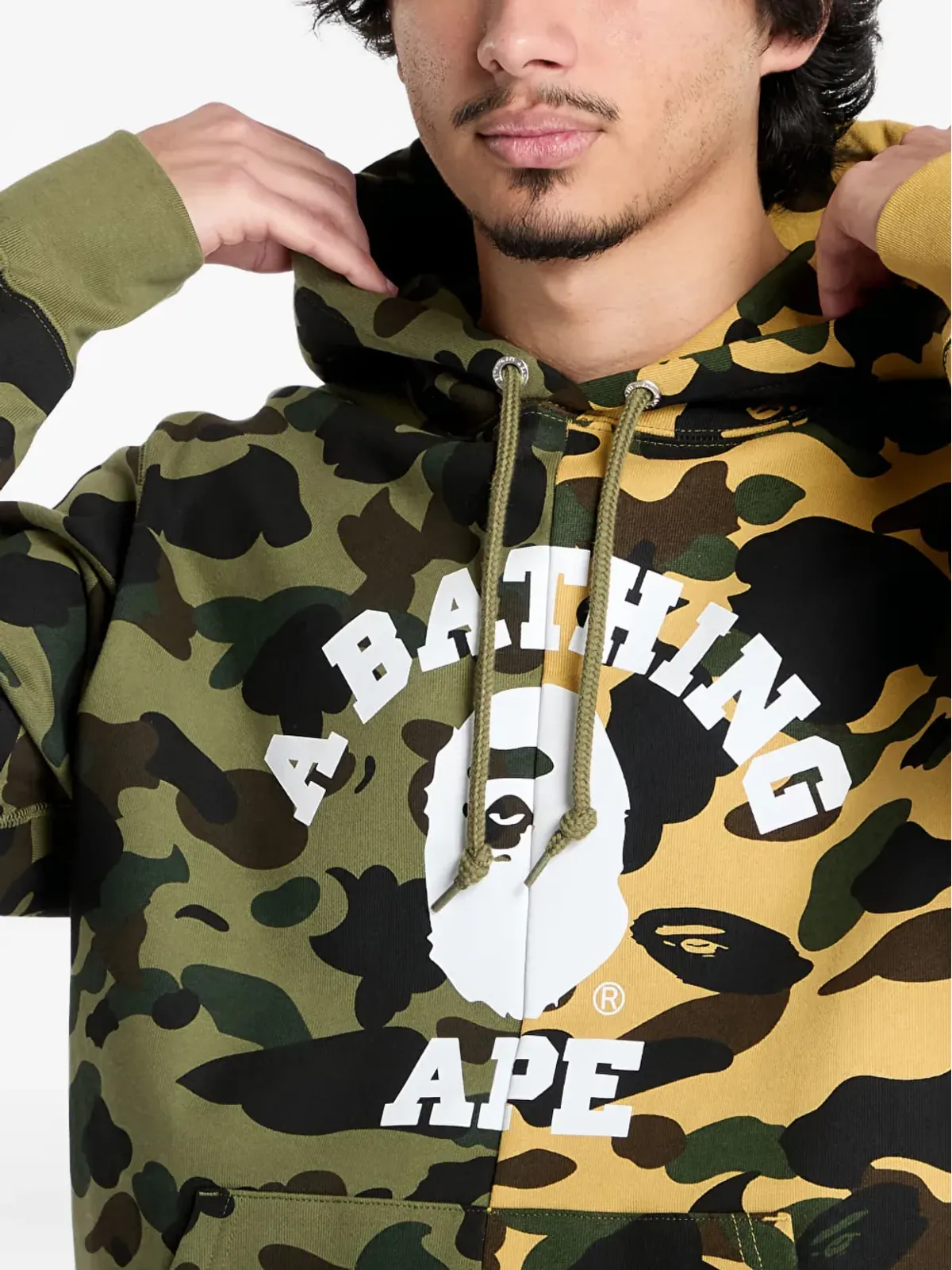 A BATHING APE カモフラージュ柄フーディ - 画像4