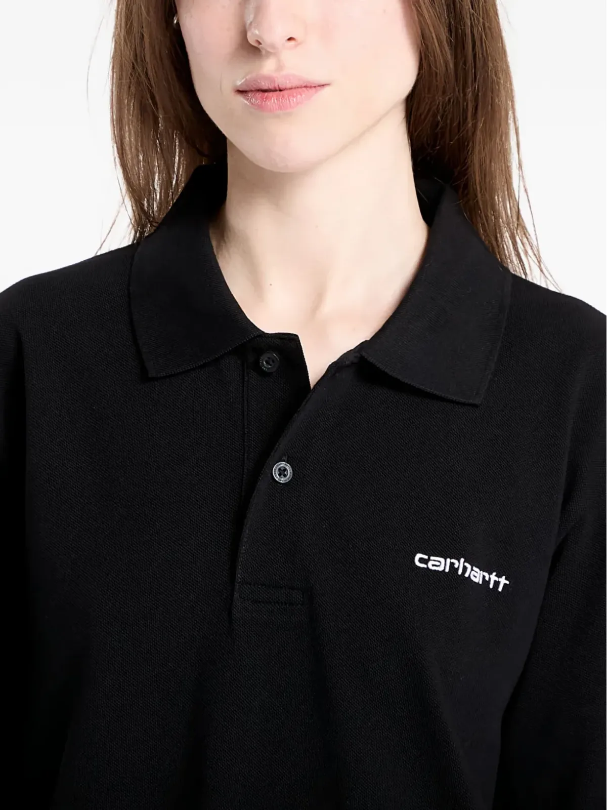 Carhartt WIP スクリプトロゴ ポロシャツ - 画像5