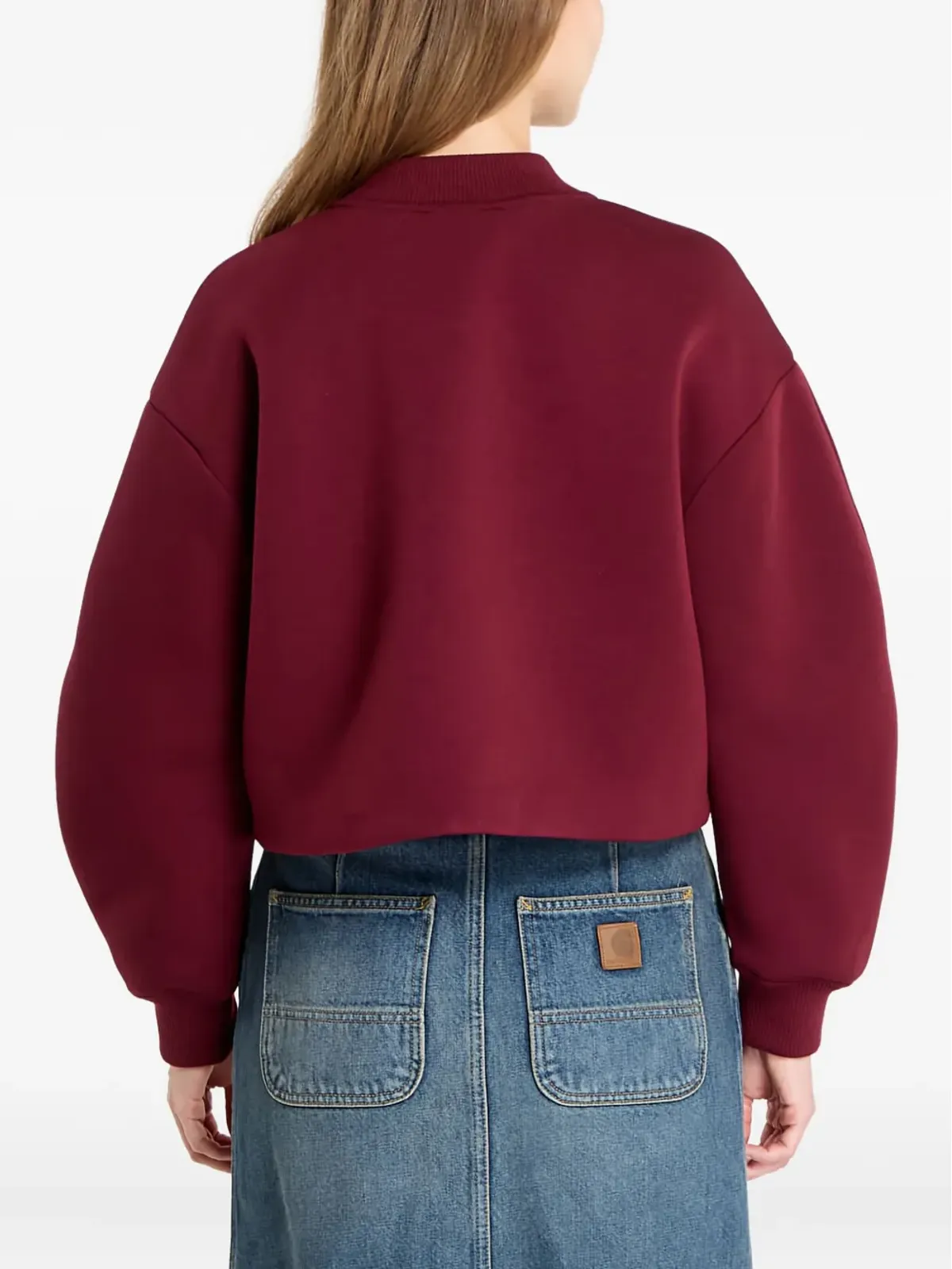 Calvin Klein ロゴディテール バルーンスリーブ ボンバージャケット - 画像4