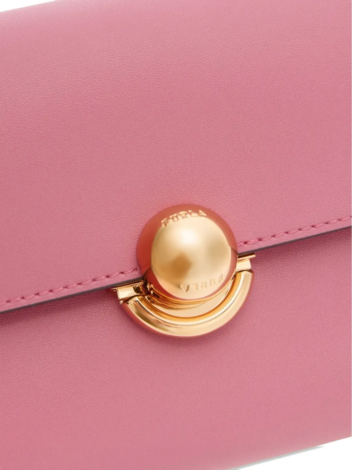 Furla ボール型バックル レザー ミニバッグ - ピンク - 画像5