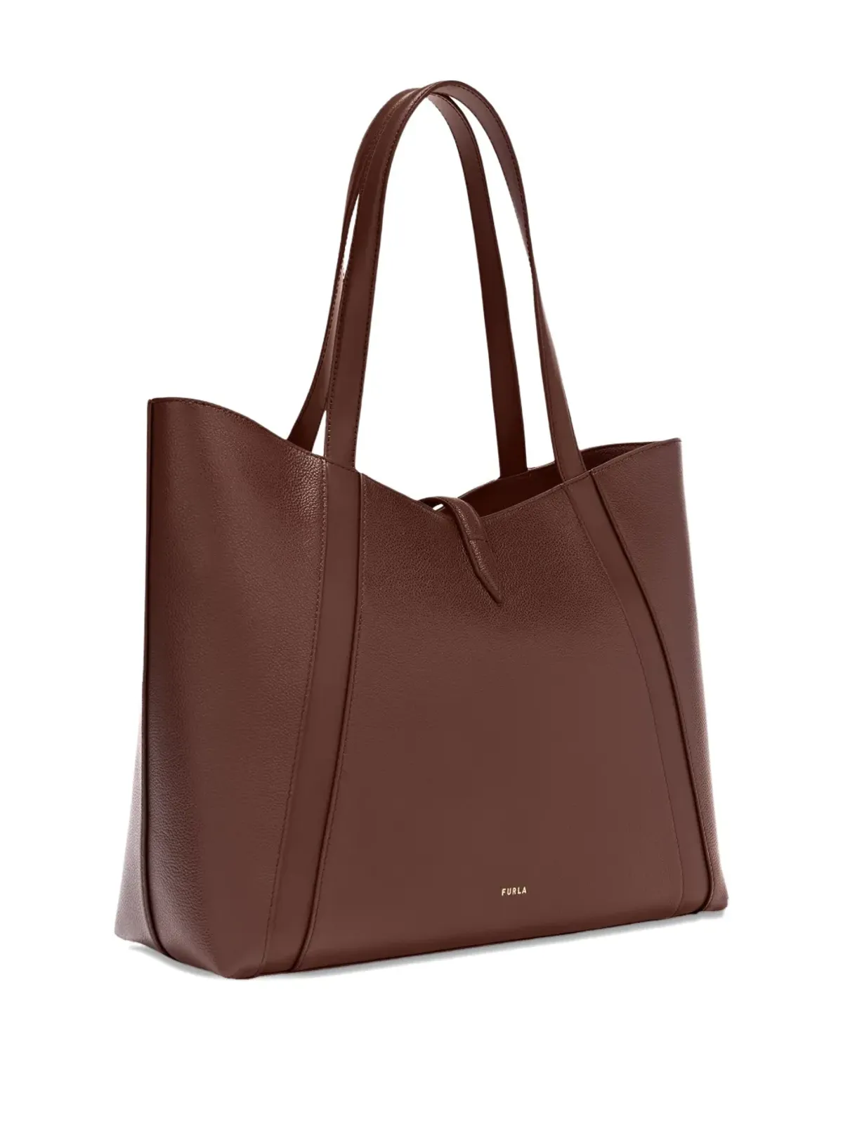Furla 曲線パネル留め具付きトートバッグ - 画像2