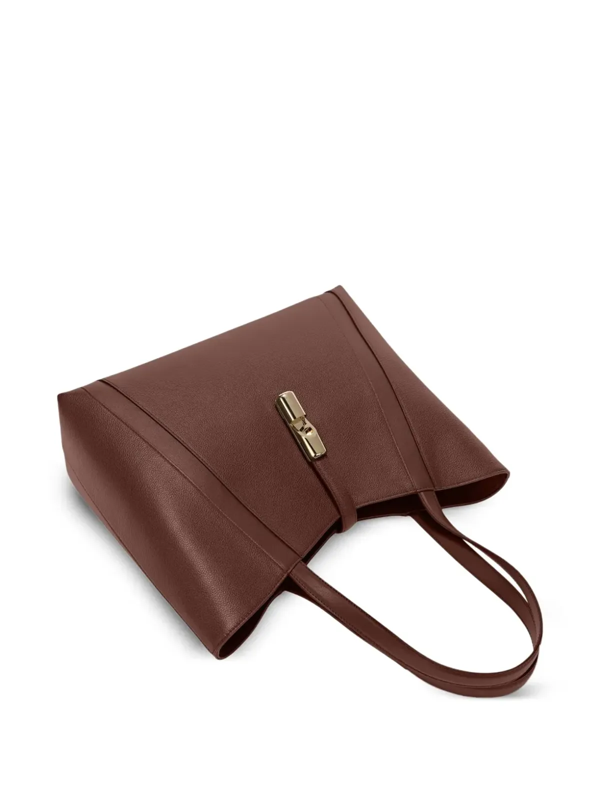 Furla 曲線パネル留め具付きトートバッグ - 画像3