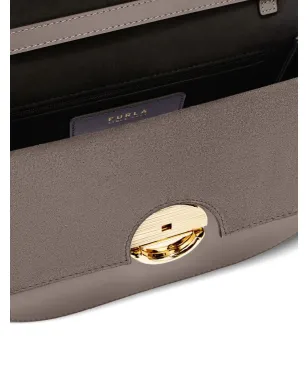 Furla Sfera curved-flap cross body bag - Grey - サムネイル5
