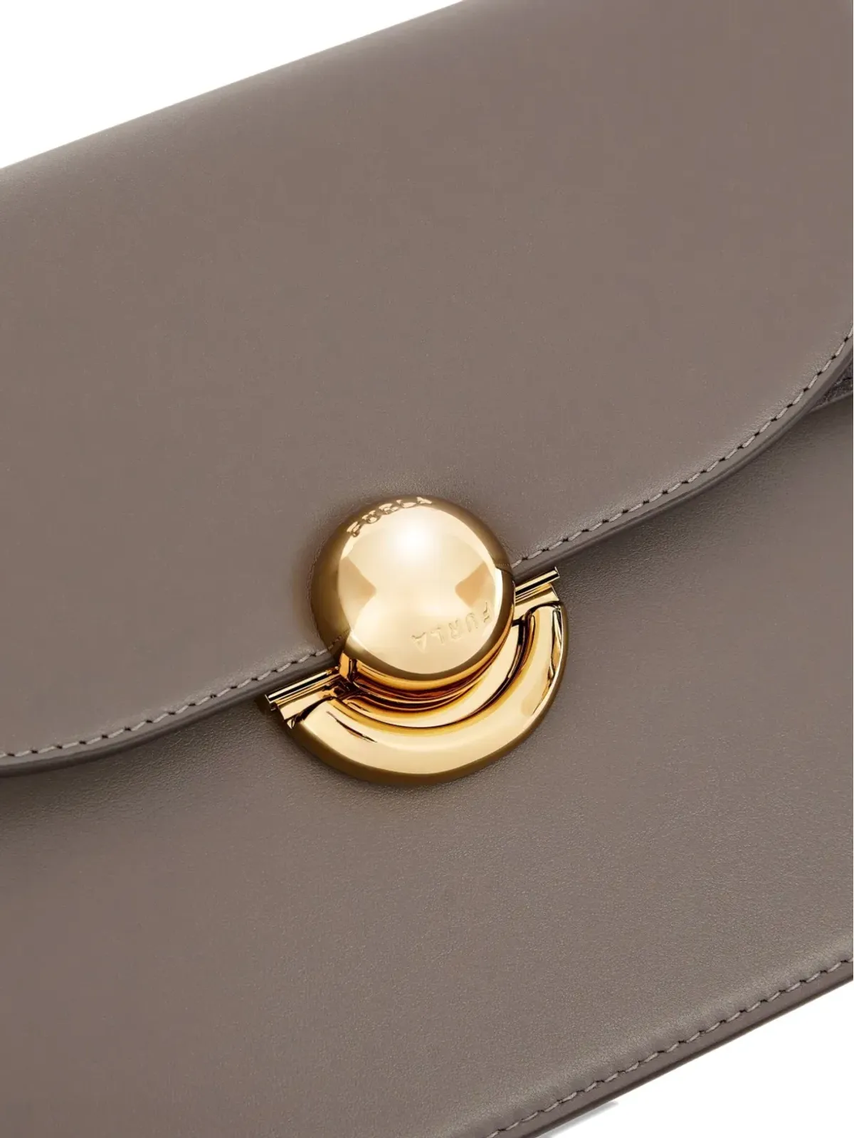 Furla Sfera curved-flap cross body bag - Grey - 画像4