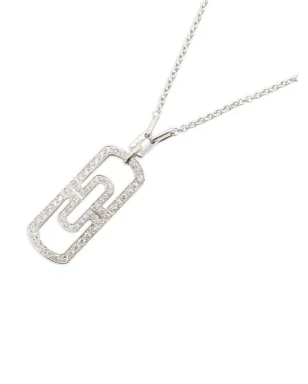 Bvlgari Pre-Owned パレンテージ ダイヤモンド ネックレス 18K ホワイトゴールド - サムネイル2