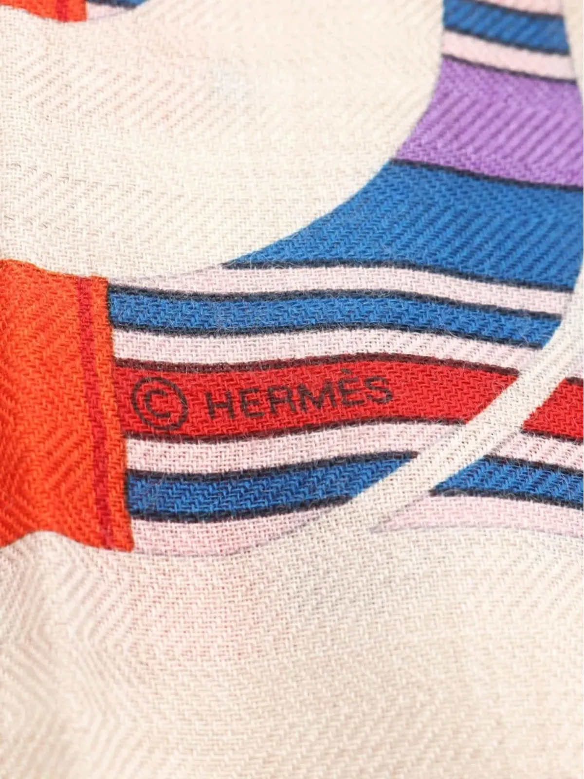 Hermès Pre-Owned Carré 140 Couverture et Tenues de Jour スカーフ - 画像2
