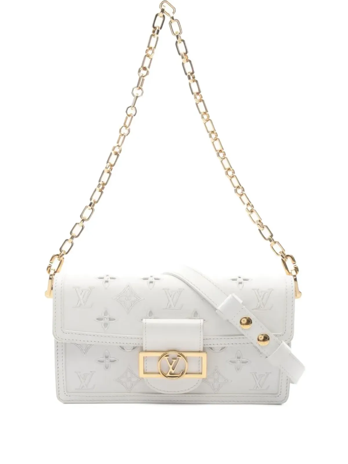 Louis Vuitton Pre-Owned ダウフィーヌ EW モノグラム ショルダーバッグ - ホワイト - 画像1