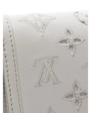 Louis Vuitton Pre-Owned ダウフィーヌ EW モノグラム ショルダーバッグ - ホワイト - サムネイル4
