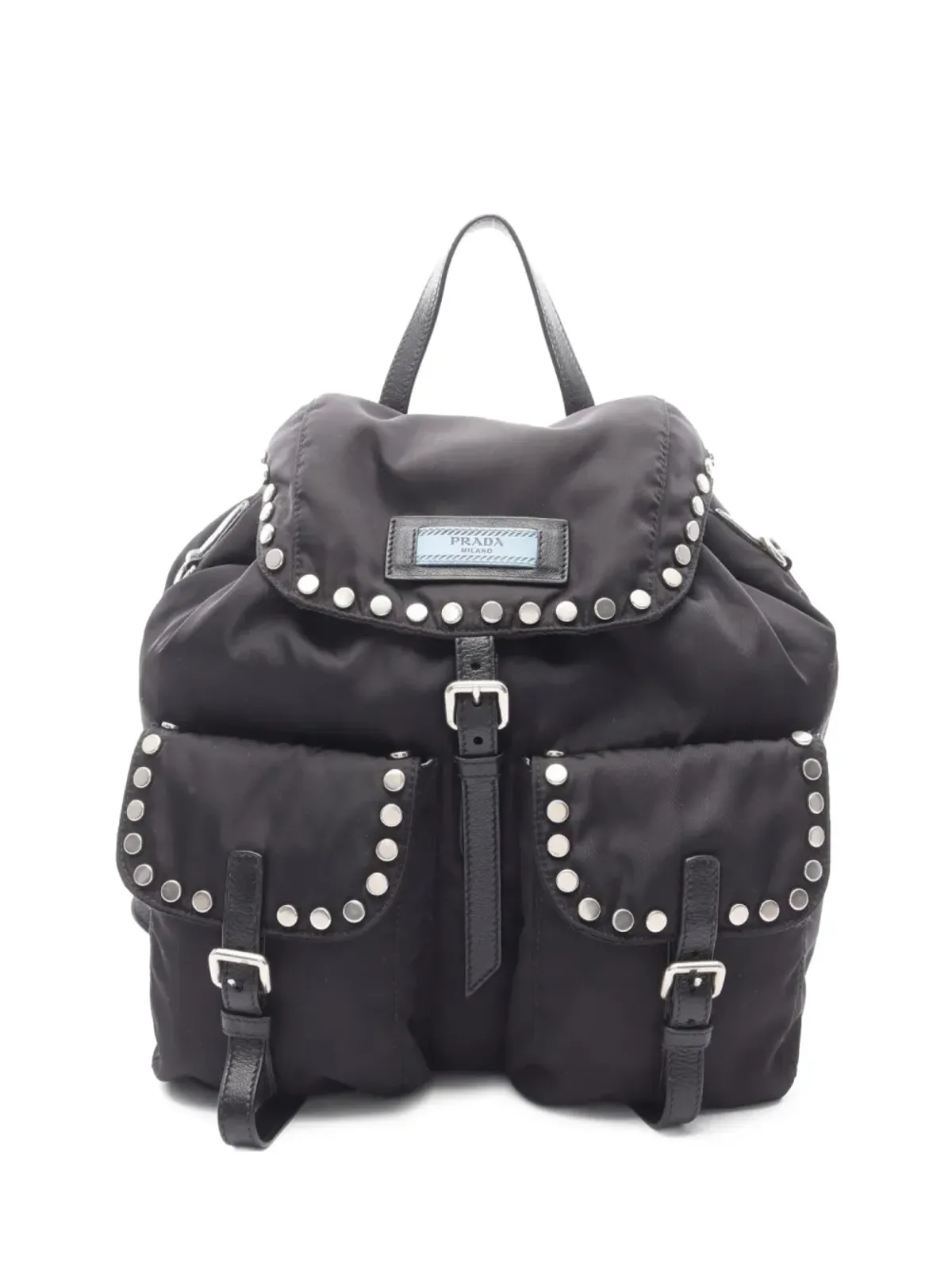 Prada ビンテージ Velaスタッズ付きバックパック - 画像1