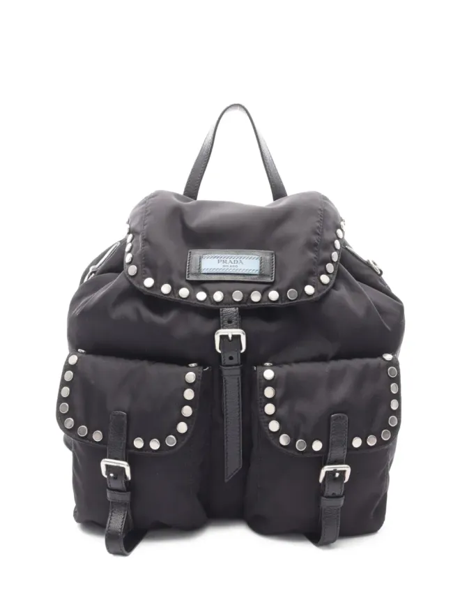 Prada Pre-Owned Prada ビンテージ Velaスタッズ付きバックパックの商品画像