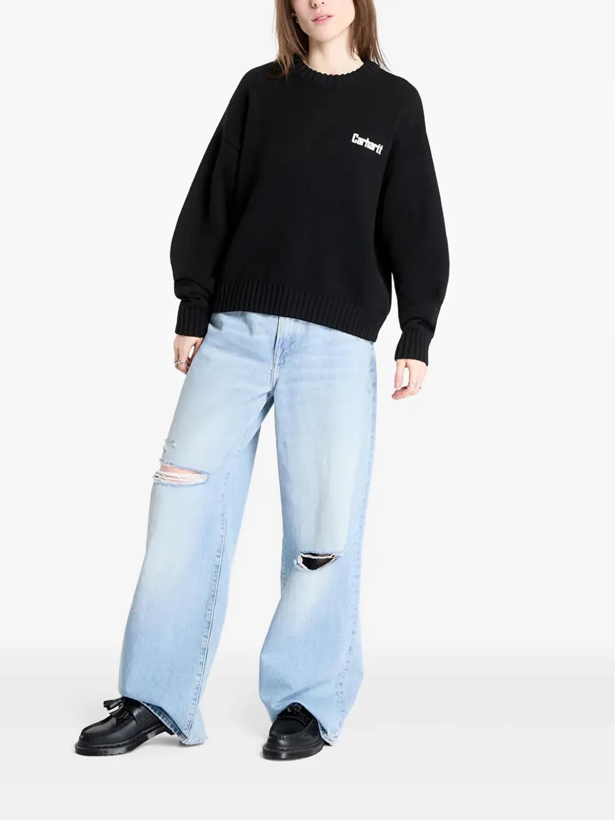 Carhartt WIP ロゴディテール ハートプリント セーター - 画像2