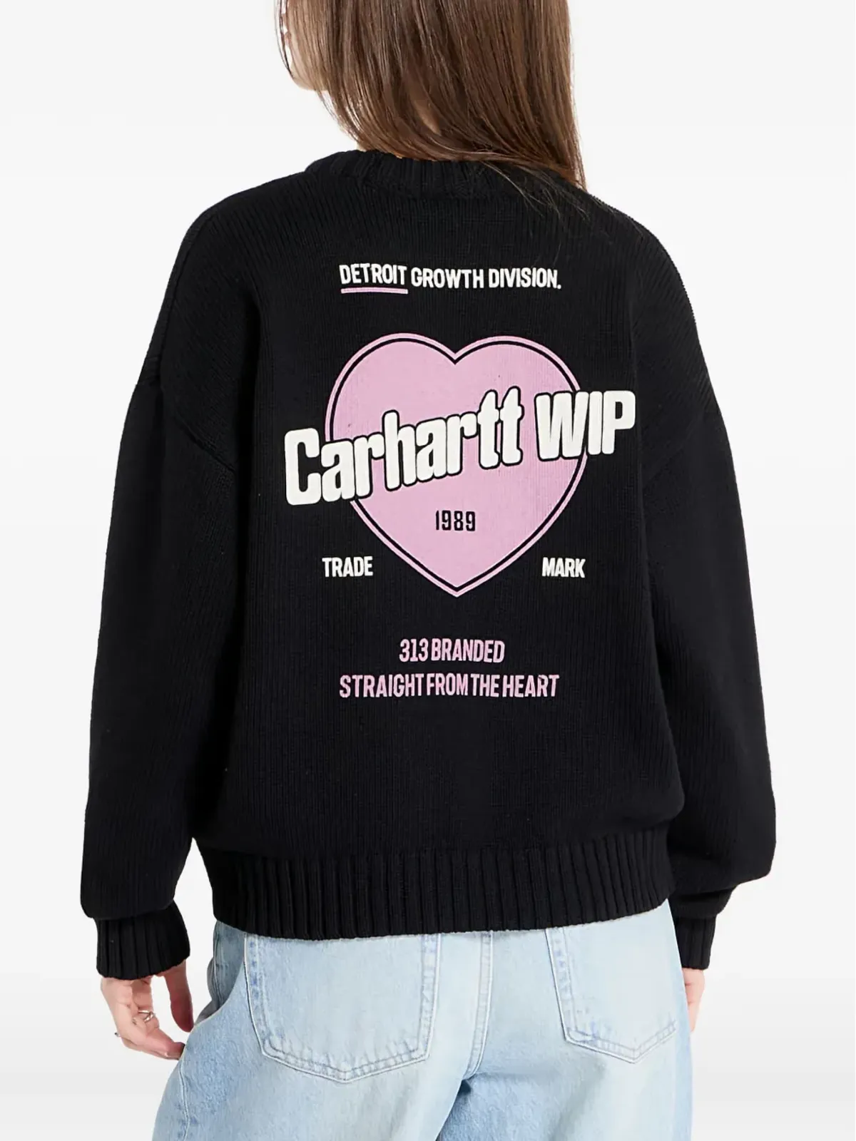 Carhartt WIP ロゴディテール ハートプリント セーター - 画像4