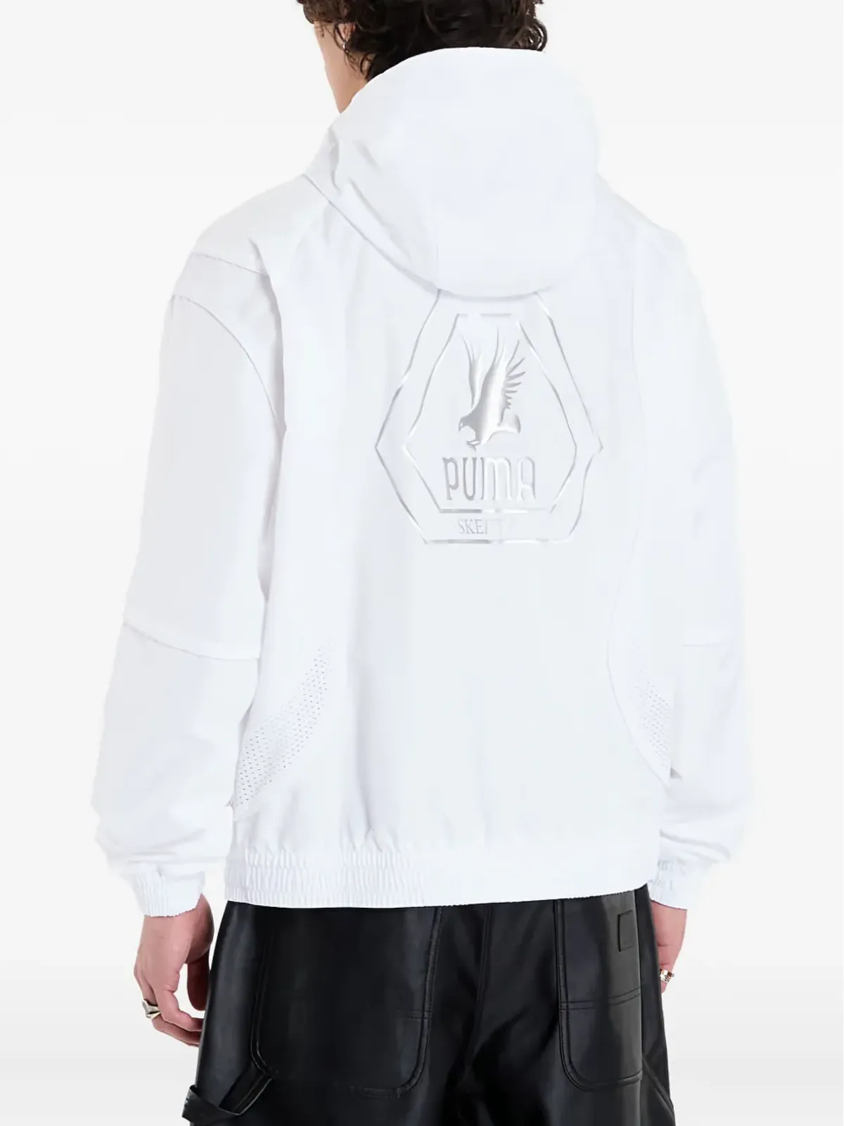 PUMA x Skepta フード付きメッシュパネルジャケット（ホワイト） - 画像4