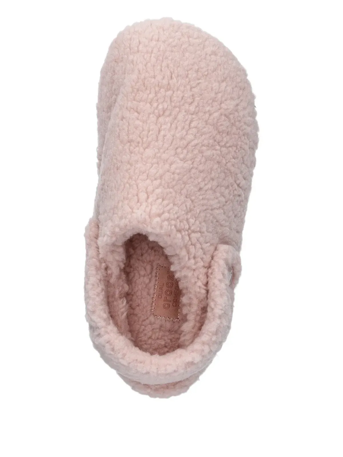 Crocs ピンク テクスチャードストラップスリッパ - 画像4