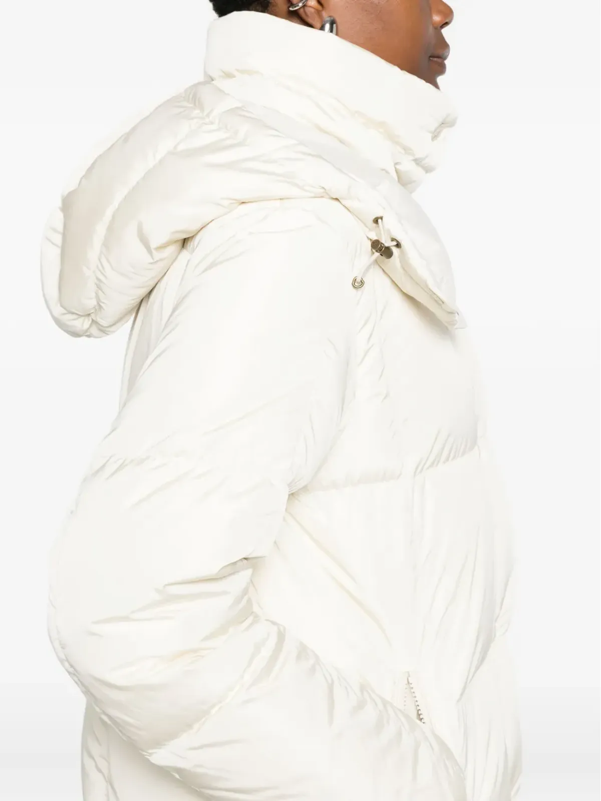 Moncler リトル キルティングフード付きコート - 画像5