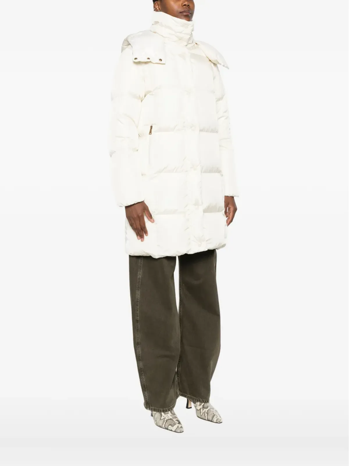 Moncler リトル キルティングフード付きコート - 画像3