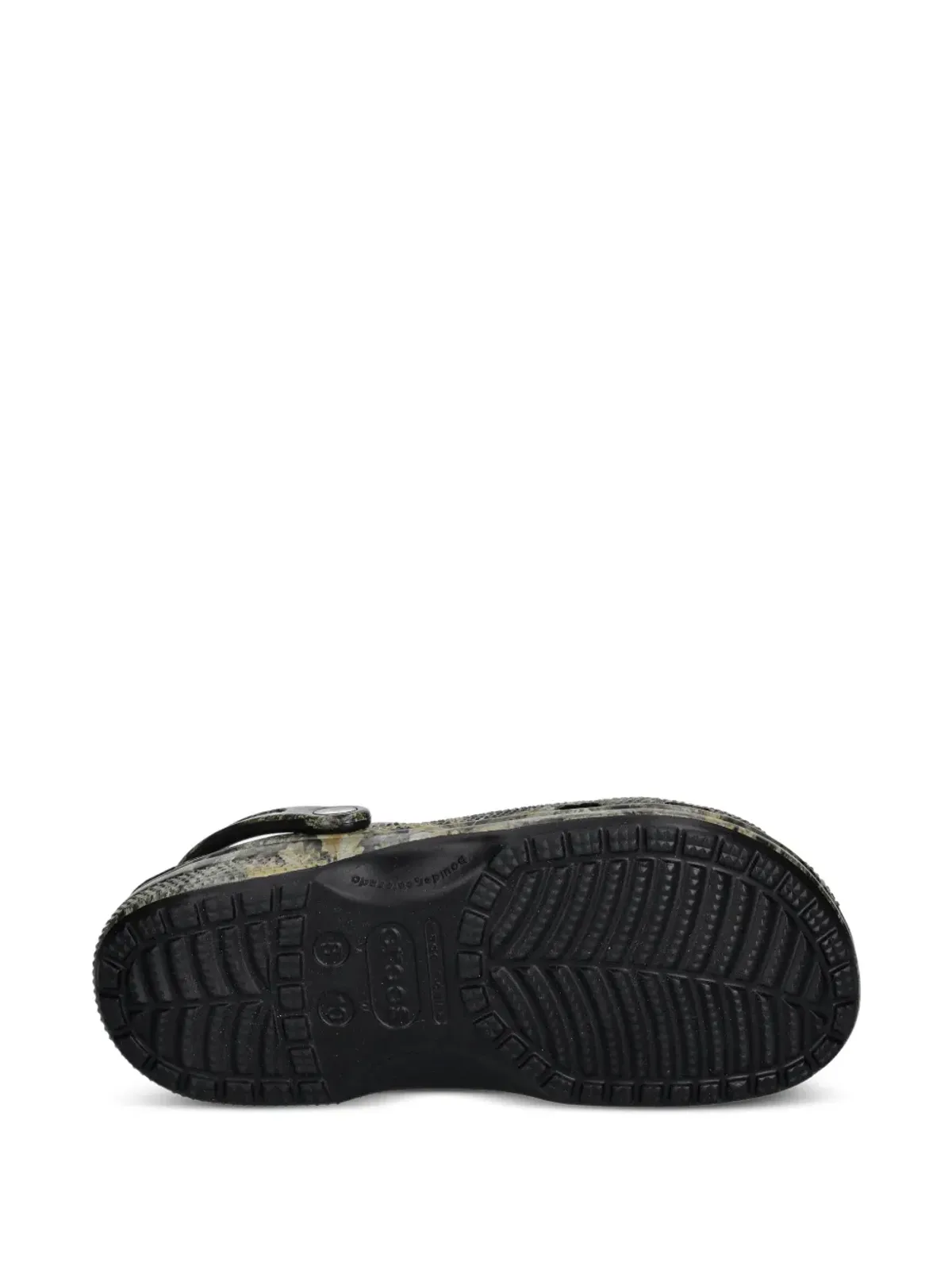 Crocs 穴あきプリントスライドサンダル - 画像5