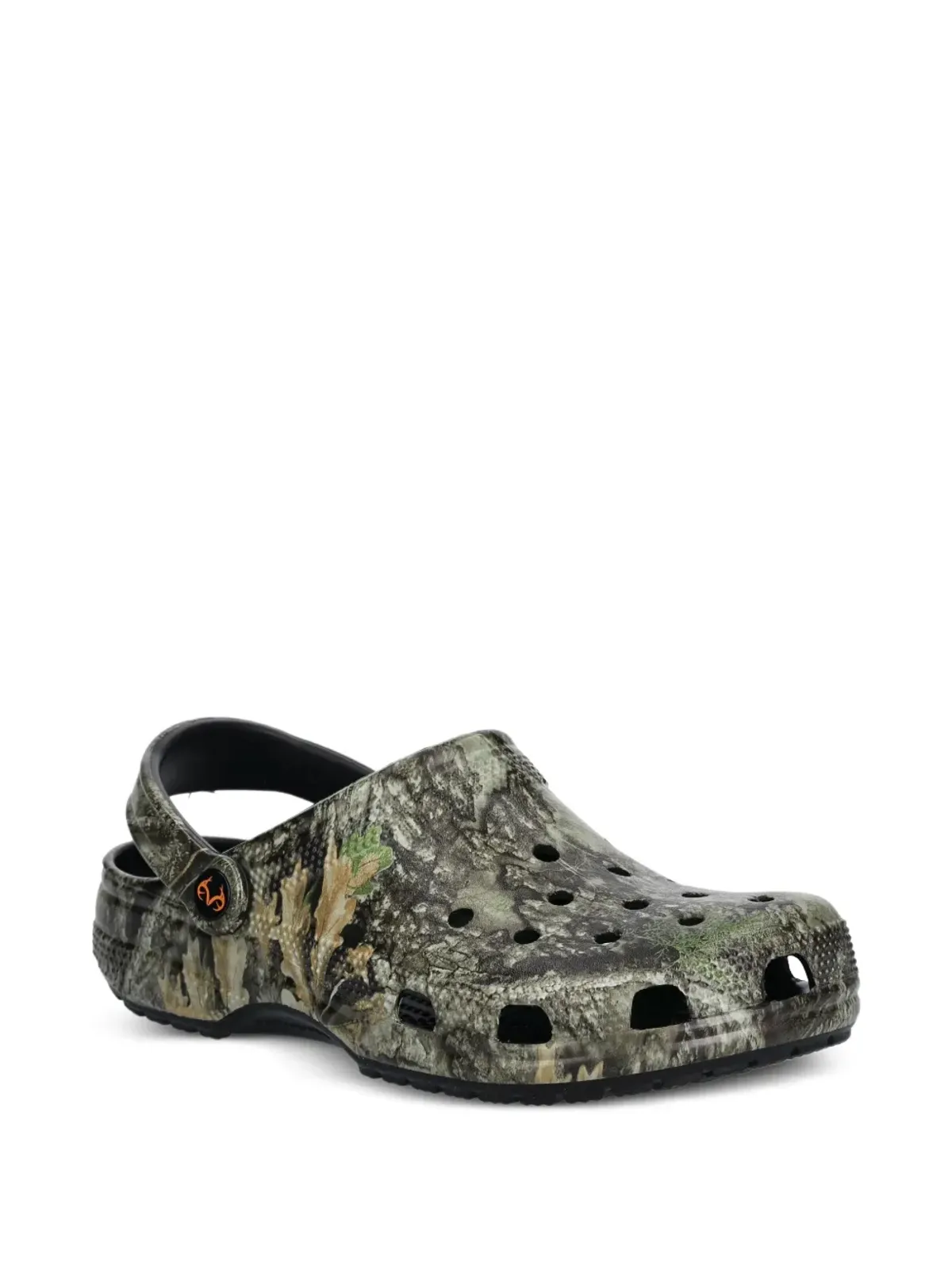 Crocs 穴あきプリントスライドサンダル - 画像2