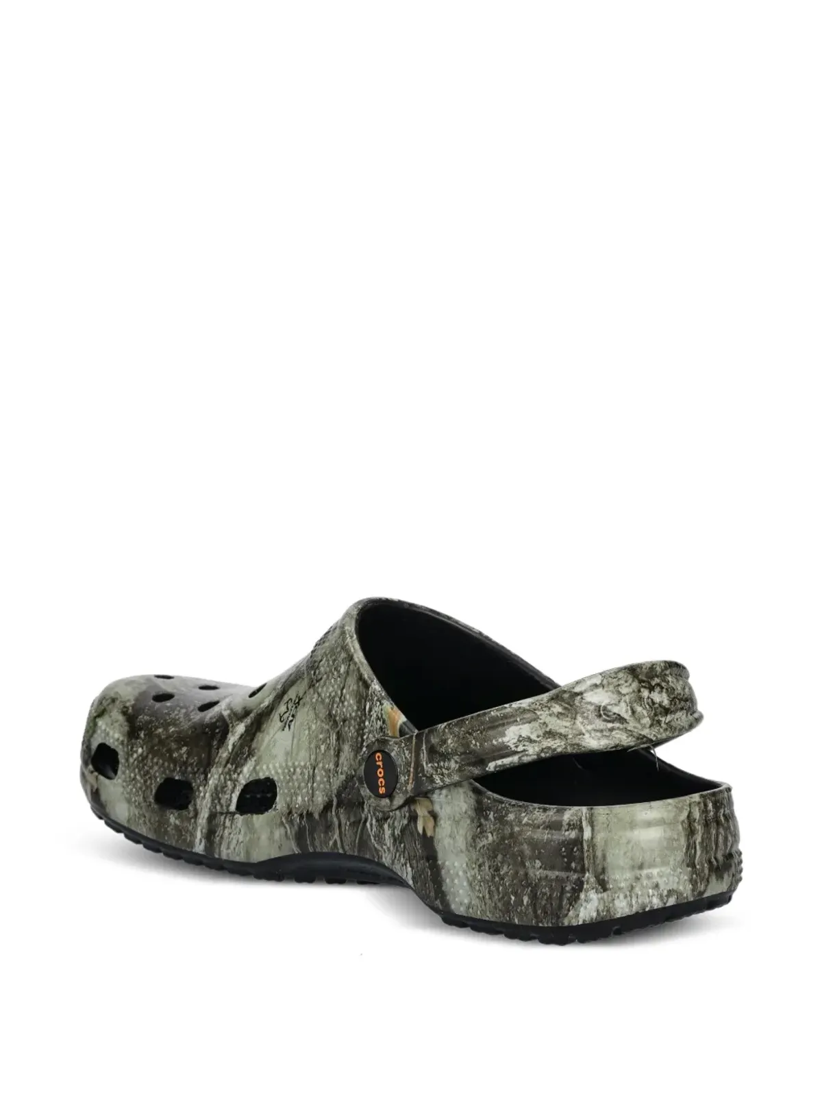 Crocs 穴あきプリントスライドサンダル - 画像3